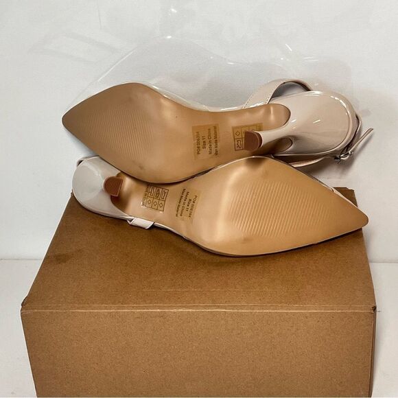 Journee Collection Ivyann Vegan Leather and Lucite Stiletto Pumps - Picture 9 of 9